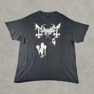 Vintage Mayhem Shirt Mens XL Black Y2K Dead Norwegian Black Metal Very Rare Band